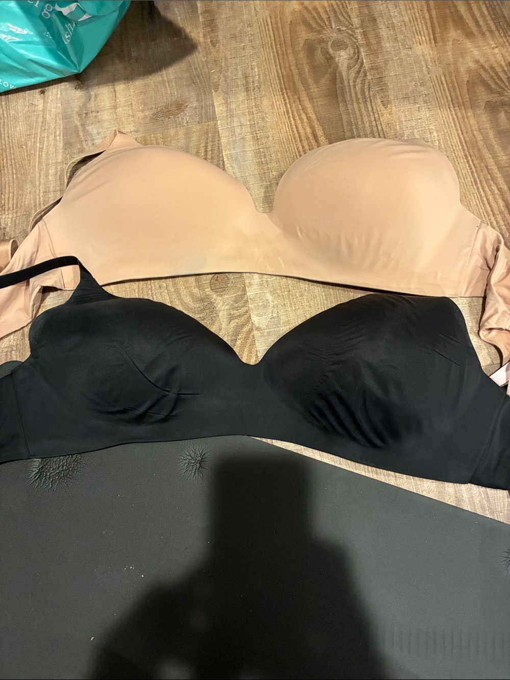 Victoria's Secret Smooth Bra Duo — Black & Nude